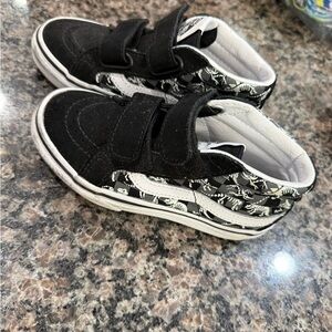 Vans Kids Black and White Dinosaur Fossil Sneakers